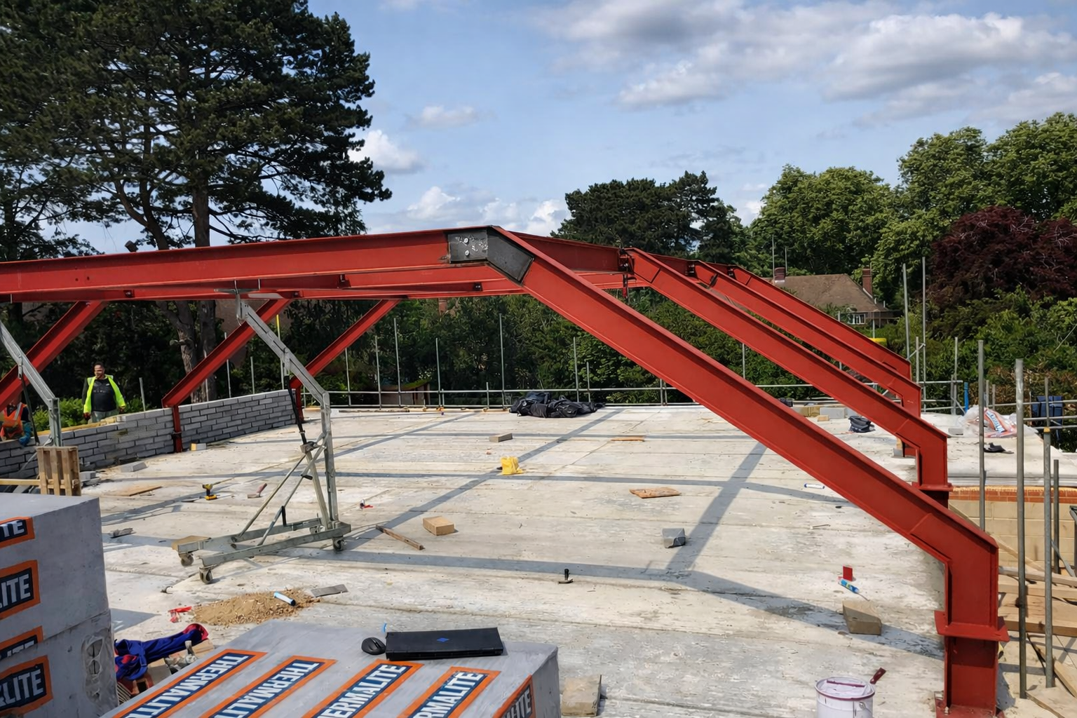 Commercial steel fabrication project in London